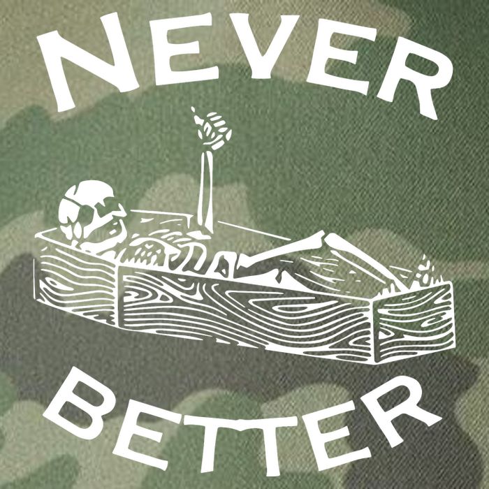 Never Better Skeleton Lazy Halloween Legacy Tie Dye Trucker Hat