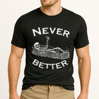 Never Better Skeleton Lazy Halloween Performance Shirt