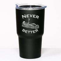 Never Better Skeleton Lazy Halloween Tumbler