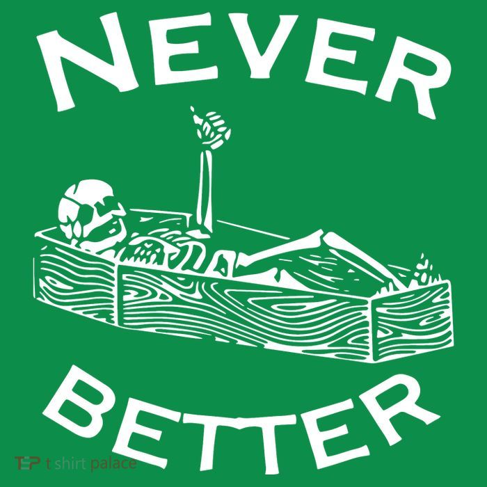 Never Better Skeleton Lazy Halloween Toddler Hoodie