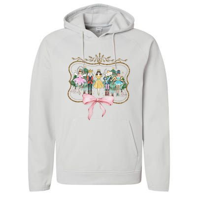 Nutcracker Ballet Sugar Plum Fairy Retro Christmas Performance Fleece Hoodie