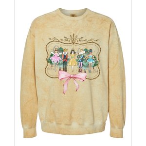 Nutcracker Ballet Sugar Plum Fairy Retro Christmas Colorblast Crewneck Sweatshirt