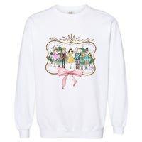 Nutcracker Ballet Sugar Plum Fairy Retro Christmas Garment-Dyed Sweatshirt