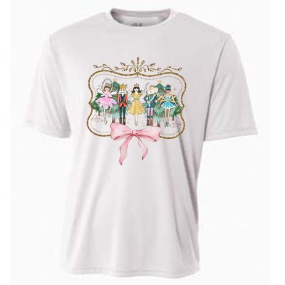 Nutcracker Ballet Sugar Plum Fairy Retro Christmas Cooling Performance Crew T-Shirt