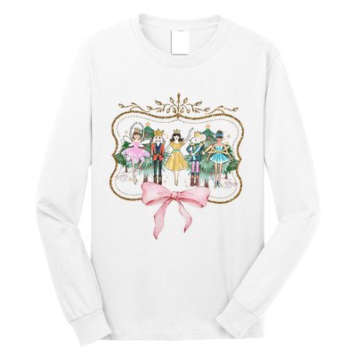 Nutcracker Ballet Sugar Plum Fairy Retro Christmas Long Sleeve Shirt