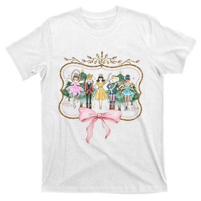 Nutcracker Ballet Sugar Plum Fairy Retro Christmas T-Shirt