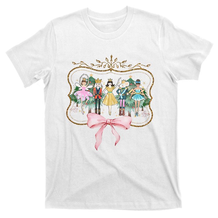 Nutcracker Ballet Sugar Plum Fairy Retro Christmas T-Shirt