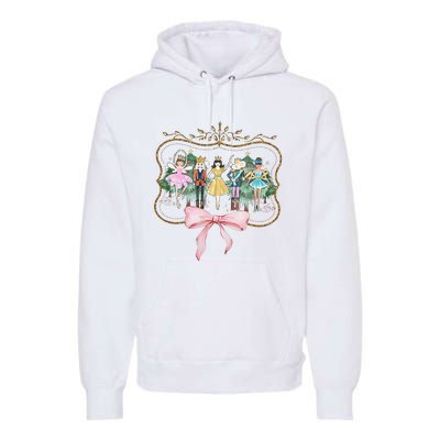 Nutcracker Ballet Sugar Plum Fairy Retro Christmas Premium Hoodie