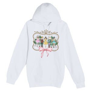 Nutcracker Ballet Sugar Plum Fairy Retro Christmas Premium Pullover Hoodie