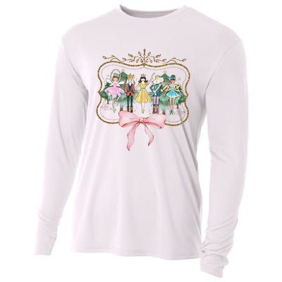 Nutcracker Ballet Sugar Plum Fairy Retro Christmas Cooling Performance Long Sleeve Crew