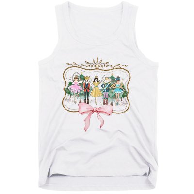 Nutcracker Ballet Sugar Plum Fairy Retro Christmas Tank Top