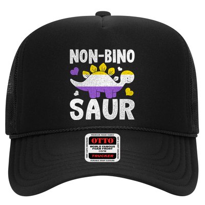 Non Bino Saur Dinosaur Aagender Non Binary Gift Trucker Hat