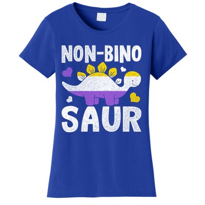 Non Bino Saur Dinosaur Aagender Non Binary Gift Women's T-Shirt