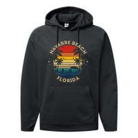 Navarre Beach Souvenir Florida Reminder Performance Fleece Hoodie