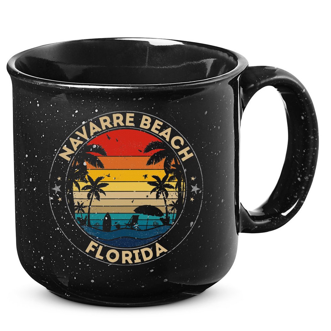 Navarre Beach Souvenir Florida Reminder 15oz Campfire Ceramic Mug