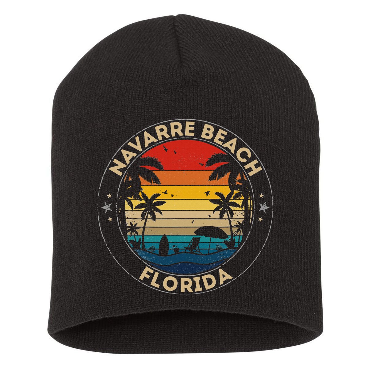 Navarre Beach Souvenir Florida Reminder Short Acrylic Beanie