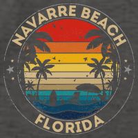 Navarre Beach Souvenir Florida Reminder Vector Backpack