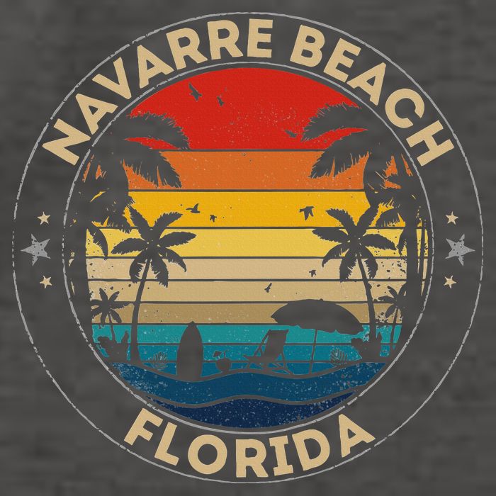 Navarre Beach Souvenir Florida Reminder Vector Backpack