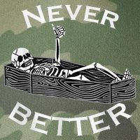 Never Better Skull Skeleton Is In The Coffin Halloween Legacy Tie Dye Trucker Hat