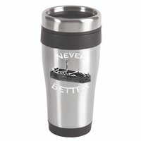 Never Better Skull Skeleton Is In The Coffin Halloween 16oz Travel Tumbler