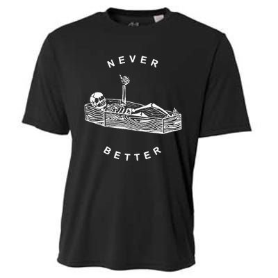 Never Better Skeleton Cooling Performance Crew T-Shirt