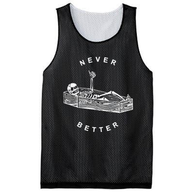 Never Better Skeleton Mesh Reversible Basketball Jersey Tank