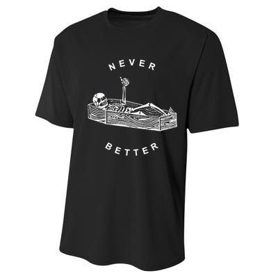 Never Better Skeleton Performance Sprint T-Shirt