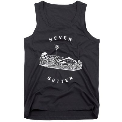 Never Better Skeleton Tank Top