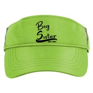 New Big Sister Est 2024 Family Gift Adult Drive Performance Visor