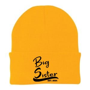 New Big Sister Est 2024 Family Gift Knit Cap Winter Beanie