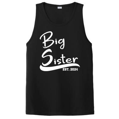 New Big Sister Est 2024 Family Gift PosiCharge Competitor Tank