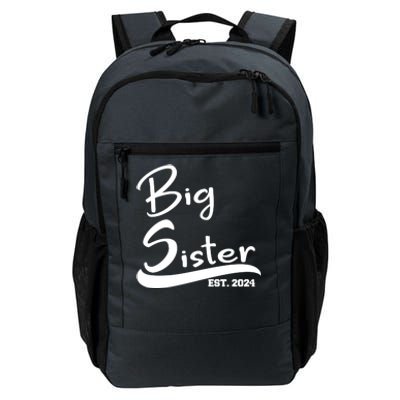 New Big Sister Est 2024 Family Gift Daily Commute Backpack