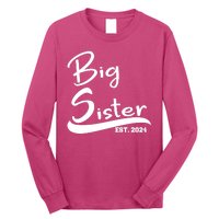 New Big Sister Est 2024 Family Gift Long Sleeve Shirt