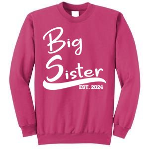 New Big Sister Est 2024 Family Gift Sweatshirt