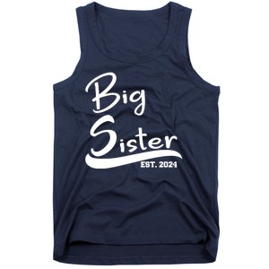 New Big Sister Est 2024 Family Gift Tank Top