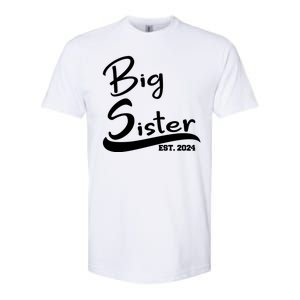 New Big Sister Est 2024 Family Gift Softstyle CVC T-Shirt