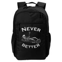 Never Better Skeleton Lazy Halloween Costume Funny Skull Daily Commute Backpack