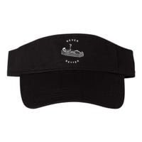 Never Better Skull Skeleton In The Coffin Halloween Valucap Bio-Washed Visor