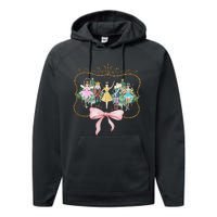 Nutcracker Ballet Sugar Plum Fairy Retro Christmas Performance Fleece Hoodie