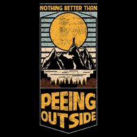 Nothing Better Than Peeing Outside Camping Outdoor Vintage Doggie Tank