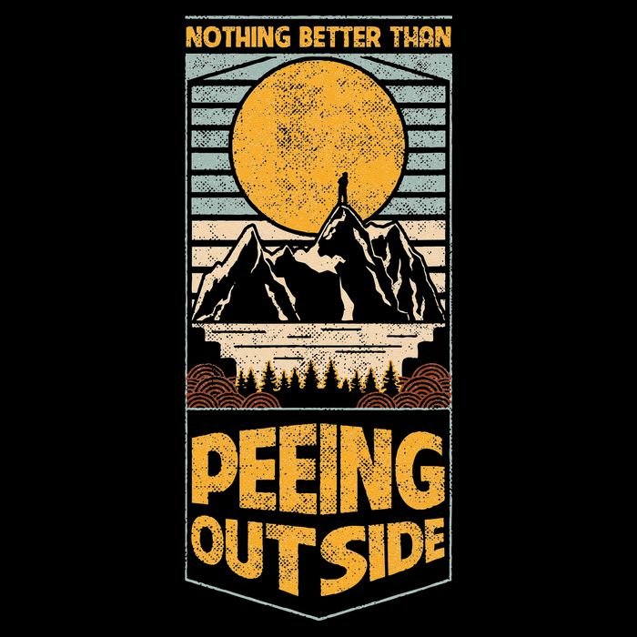 Nothing Better Than Peeing Outside Camping Outdoor Vintage Doggie Tank