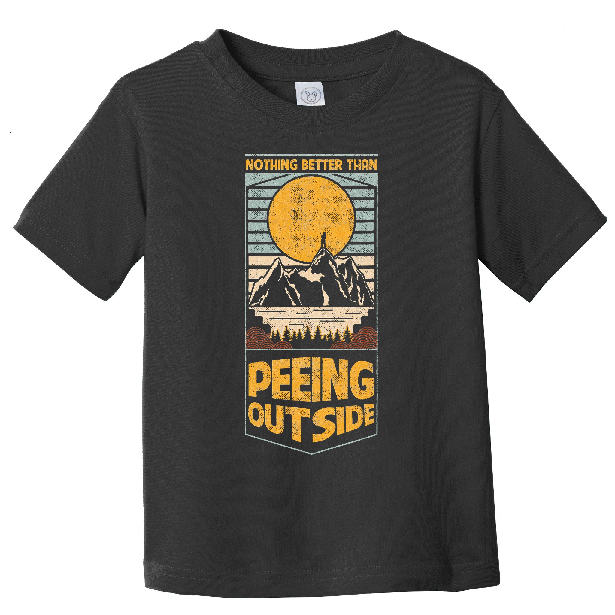 Nothing Better Than Peeing Outside Camping Outdoor Vintage Toddler T-Shirt