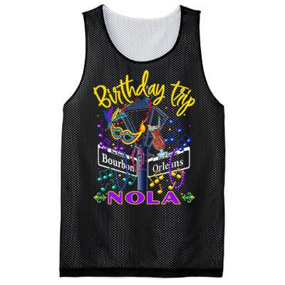 Nola Birthday Trip New Orleans Girl Trip Vacay Mesh Reversible Basketball Jersey Tank