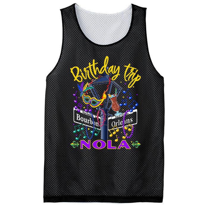 Nola Birthday Trip New Orleans Girl Trip Vacay Mesh Reversible Basketball Jersey Tank