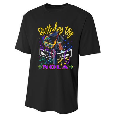 Nola Birthday Trip New Orleans Girl Trip Vacay Performance Sprint T-Shirt