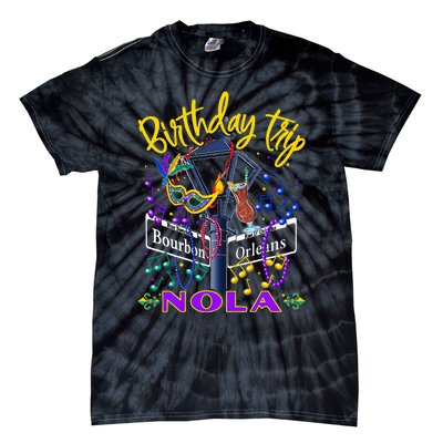 Nola Birthday Trip New Orleans Girl Trip Vacay Tie-Dye T-Shirt