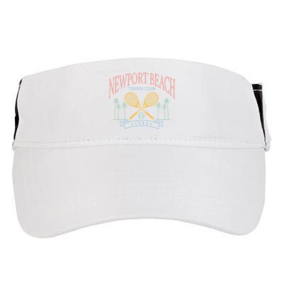 Newport Beach Tennis Club Crossed Racquets Adult Drive Performance Visor