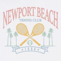 Newport Beach Tennis Club Crossed Racquets Youth Performance Sprint T-Shirt