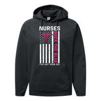 Nurses Back The Blue Ive Got Your Six Performance Fleece Hoodie