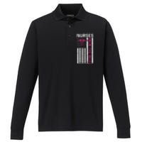 Nurses Back The Blue Ive Got Your Six Performance Long Sleeve Polo